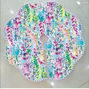 Catch the wave Christmas tree skirt not branded